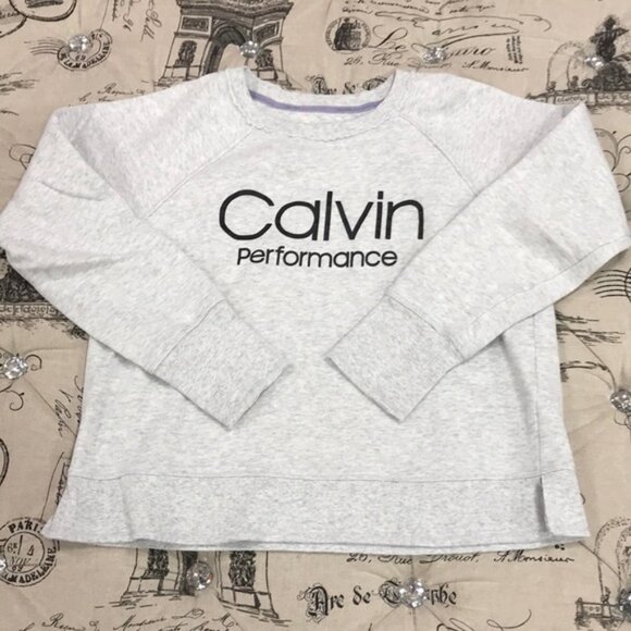 CALVIN KLEIN Performance Logo Sweatshirt - Picture 1 of 6